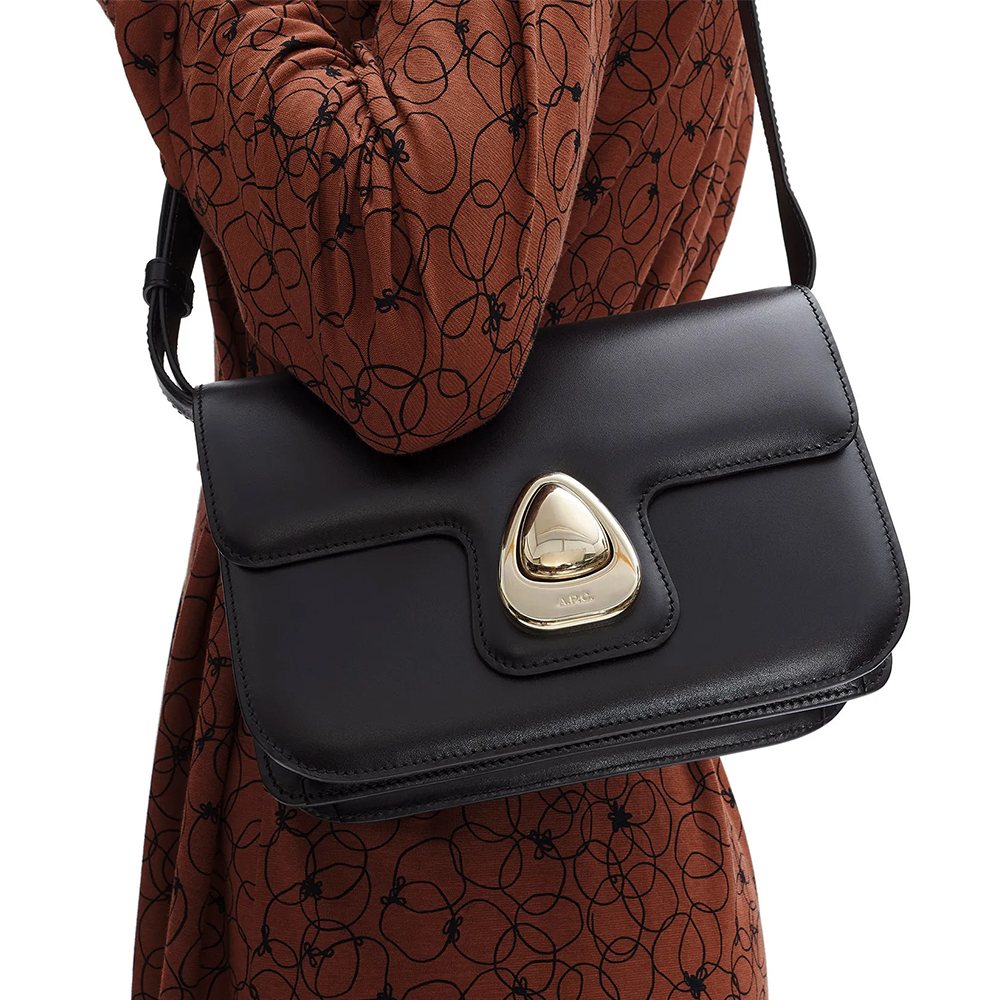 ショルダーバッグ・ポシェット APC Small Astra Shoulder Bag Black PXBMWF61859LZZ PXBMWF6185 関税込み】A.P.C. ブラック スモール Astra バッグ (A.P.C.