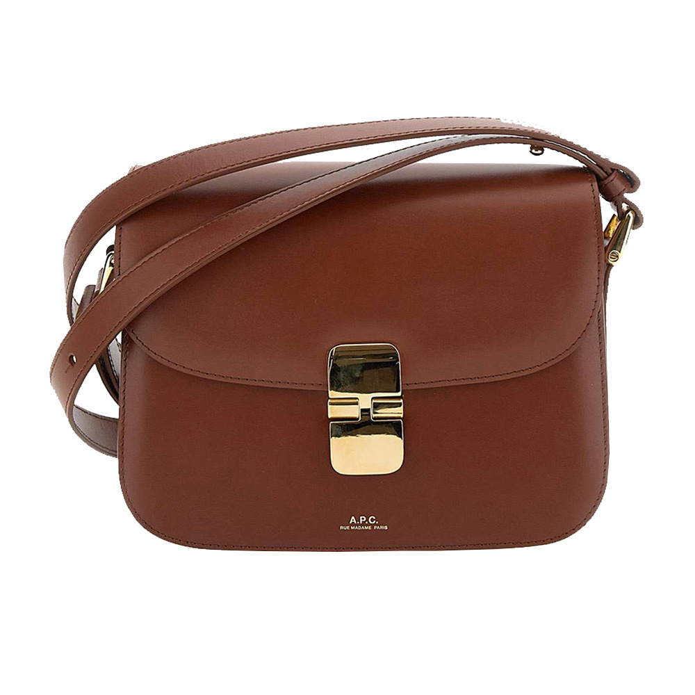 A.P.C Grace Small Shoulder Bag Hazelnut Brown – voilà.id