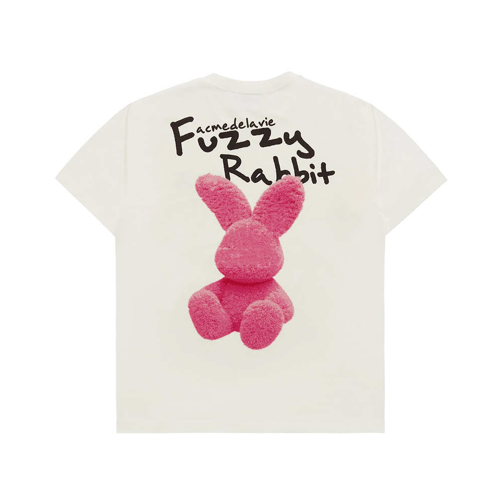 ●ACME DE LA VIE●HALFTONE DOT LAYER FUZZY RABBIT T-SHIRT JEONGHAN x acme de la vie - Halftone Dot Layer Fuzzy Rabbit