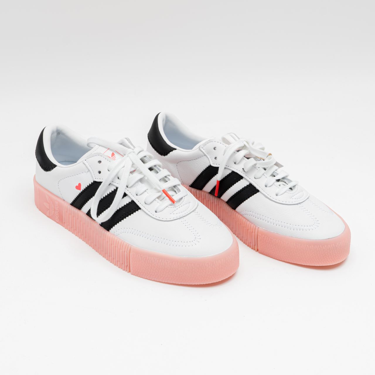 (W) Adidas ★ Sambarose White Pink ★ Adidas Sambarose Valentine White Pink – voilà.id