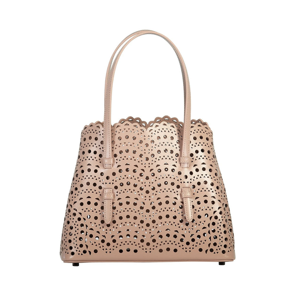 【SS25＊日本未入荷】Mina 25 E/W tote bag ALAÏA Optic White Mina 25 Bag New Vienne Calfskin | ALAÏA US