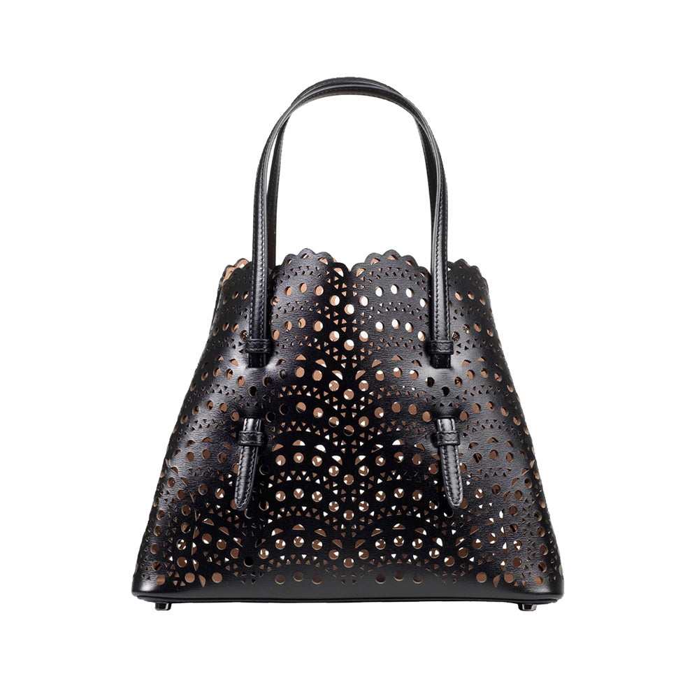NEW ALAIA MINA 25トートバッグ Black ▲ AA1S06725C0A44999 aa16163b-Alaia-Mina-25-black-