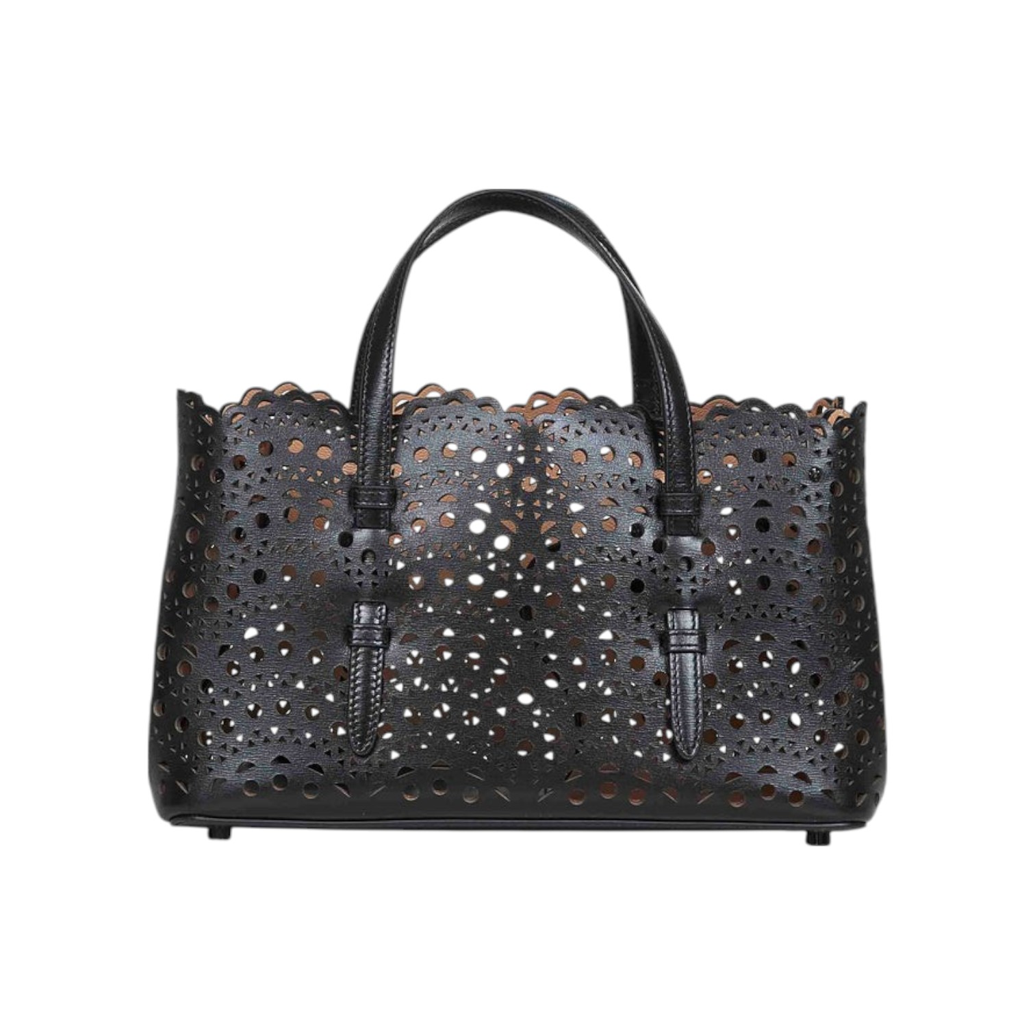 Alaïa Mina 25 East West Tote Bag Black – voilà.id