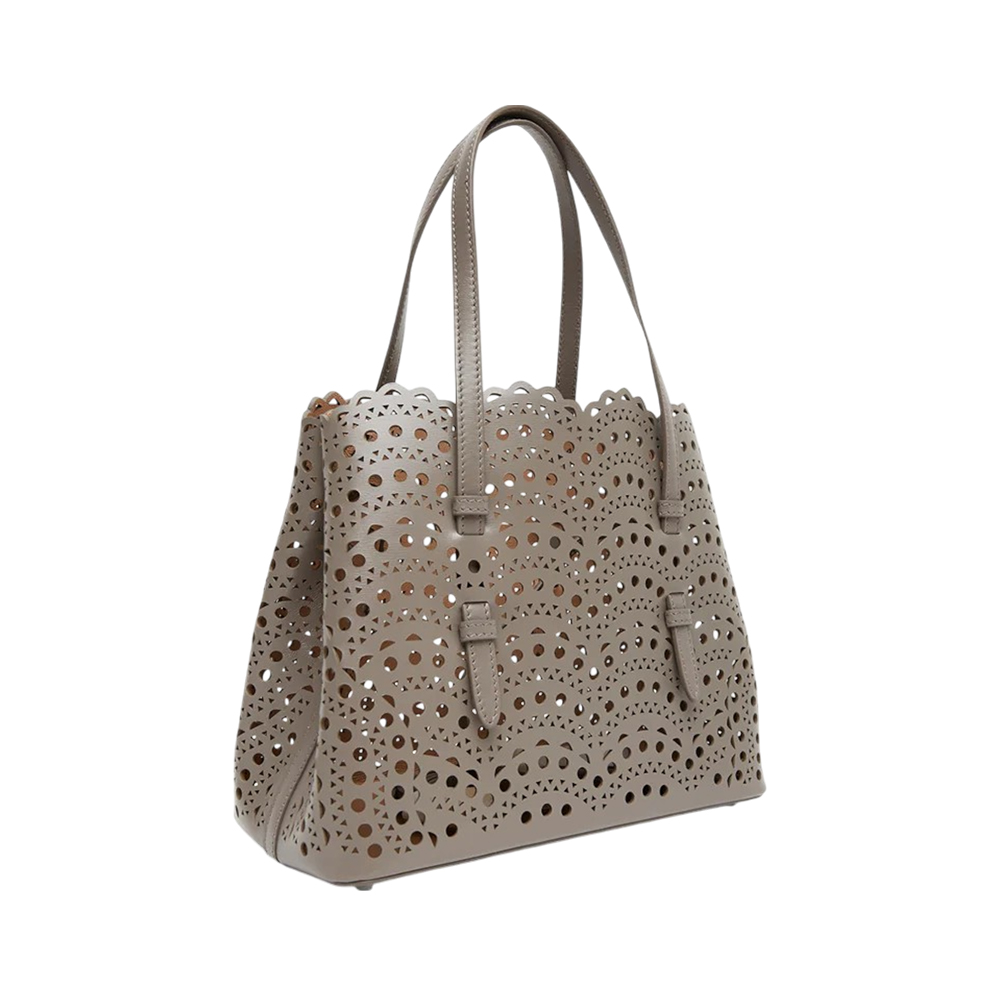 Alaïa Mina 25 Tote Bag Sable – voilà.id