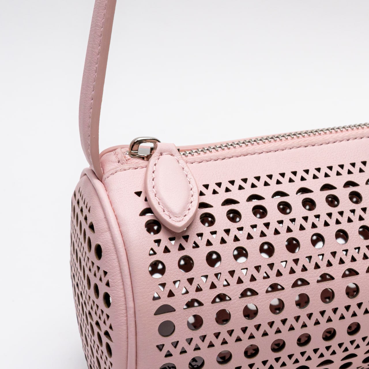 Alaia Tube Vienne Pattern Shoulder Bag Blanc Optic – voilà.id