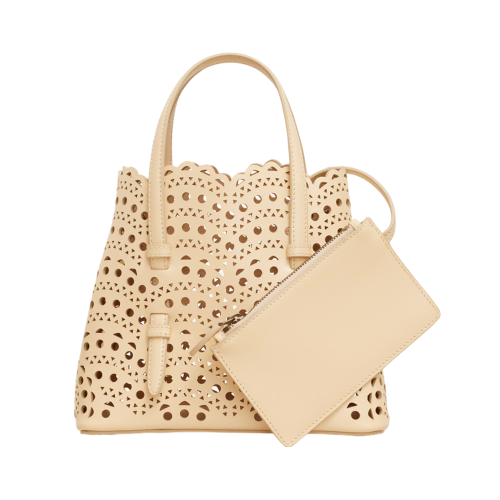 Alaïa Mina 20 Tote Bag Dune – voilà.id