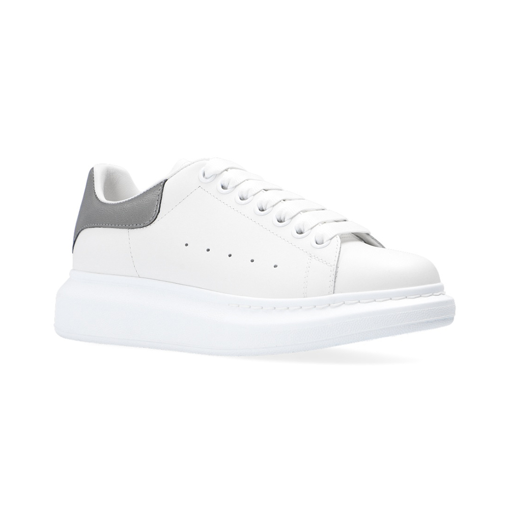 alexander mcqueen white & rose gold oversized sneakers