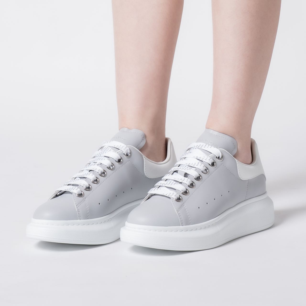 Alexander McQueen Oversized Low Top Sneakers Calfskin