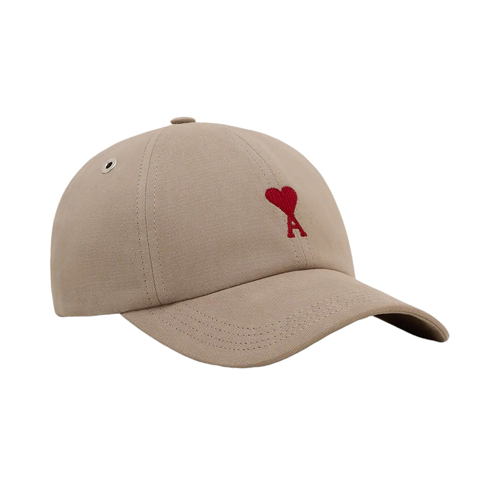 ★人気★【AMI】★de Coeur Embroidery Cap ★Sand★ LAUREL Ami de Coeur Embroidery Cap | AMI PARIS