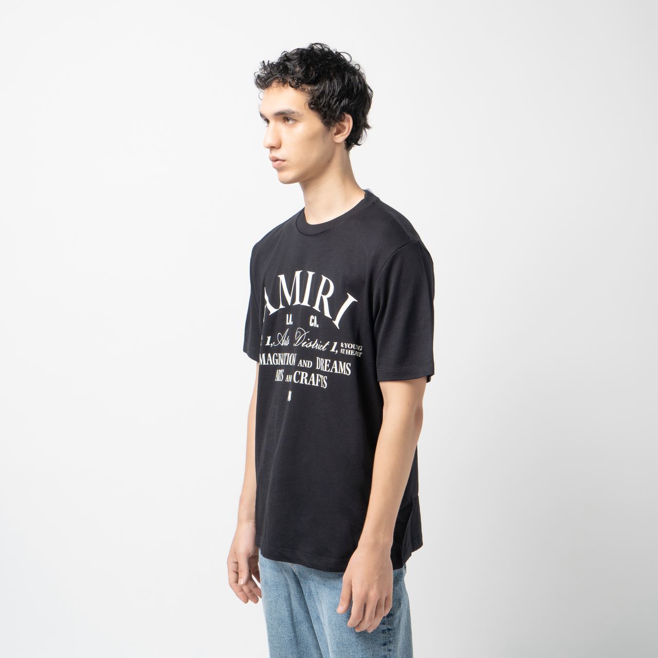 Amiri Art District Logo Print T-Shirt Black – voilà.id