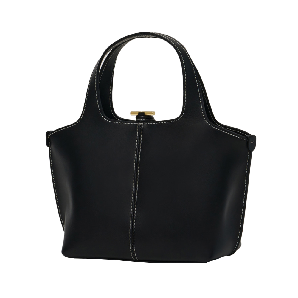 Atelier de LUMEN Panier Leather Stitches Petit Bag Soft