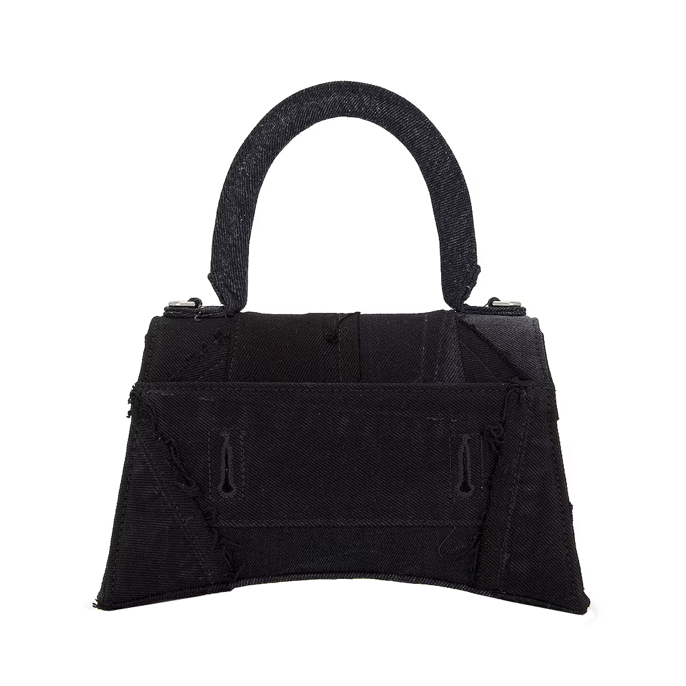 Balenciaga Small City Hourglass Top Handle Denim Black – voilà.id