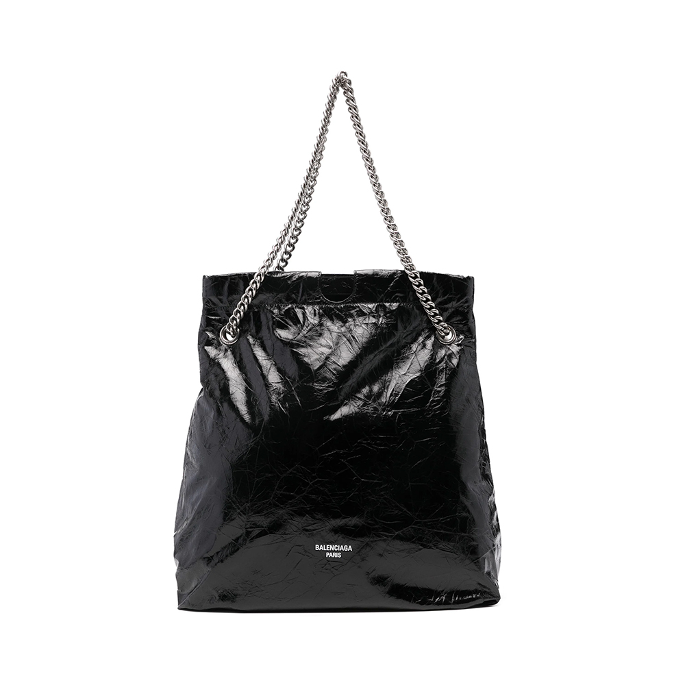 Balenciaga Crush Medium Tote Bag Crushed Calfskin Leather