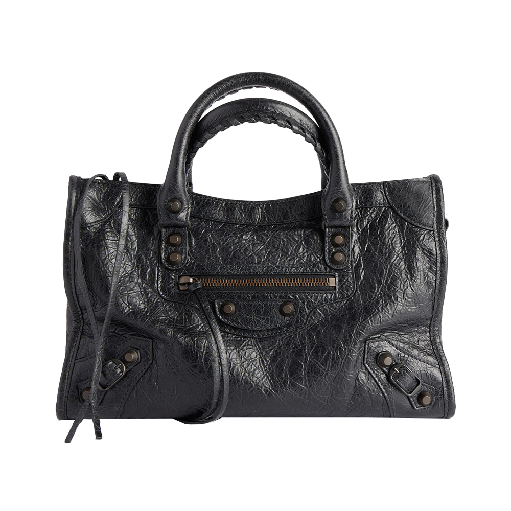 BALENCIAGA Suede leather Le City Small 2WAY Handbag 811442 Brown