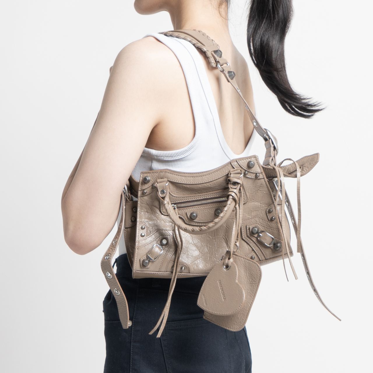 Balenciaga Neo Cagole XS Handbag Light Brown Shw – voilà.id
