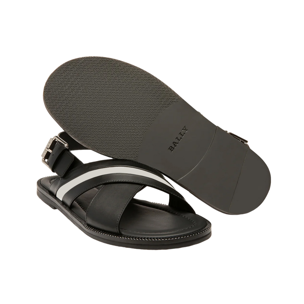 BALLY｜SLIPPERS (JAMILO (60266824044-F000) / 6238056) Bally Jamilo Calf Leather Sandals Black – voilà.id