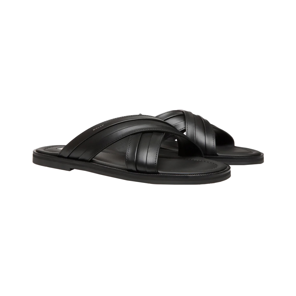 【関税&送料込】Bally Slide Sandal Gherry Bally Grine 6304005 Men's New Rhu Snake Embossed Leather