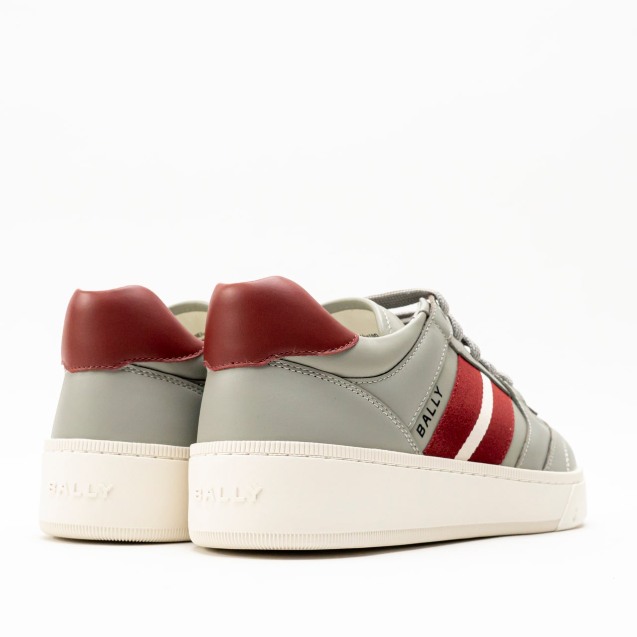 Rebby Calfskin Leather Sneakers Seal Red Men