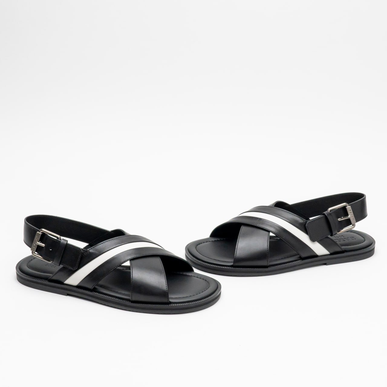 Bally Jamilo Calf Leather Sandals Black – voilà.id