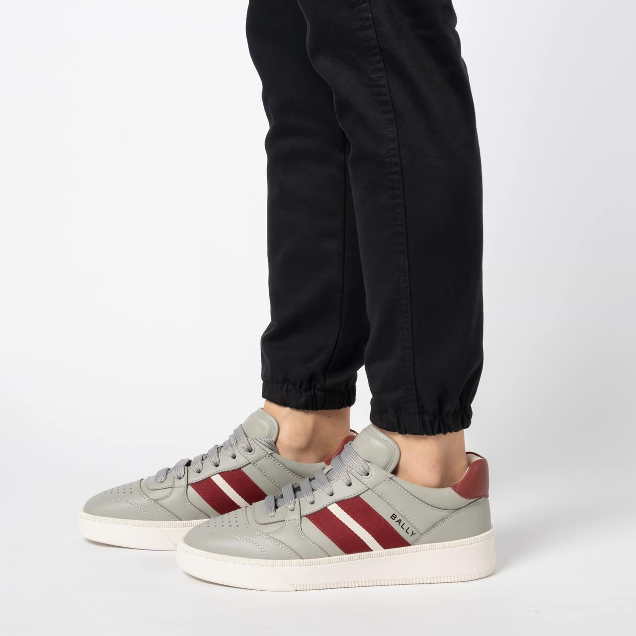 Bally Rebby Calfskin Leather Sneakers Seal Red Men – voilà.id