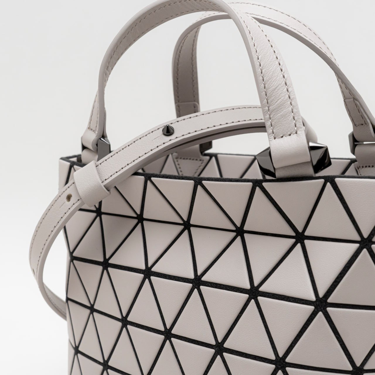 Bao Bao Issey Miyake Crystal Matte Handbag Grey – voilà.id