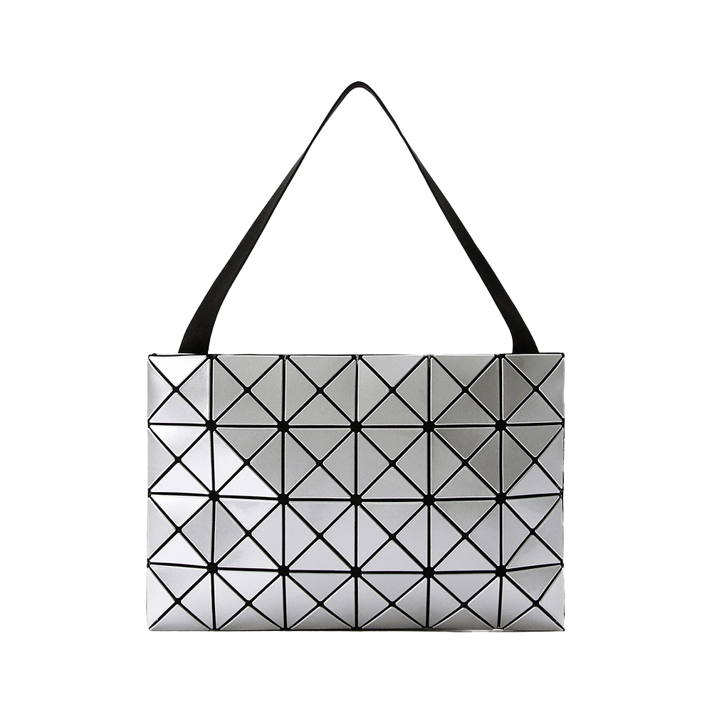 Bao Bao Issey Miyake Lucent Metallic Shoulder Bag Silver 6x4 voilà.id