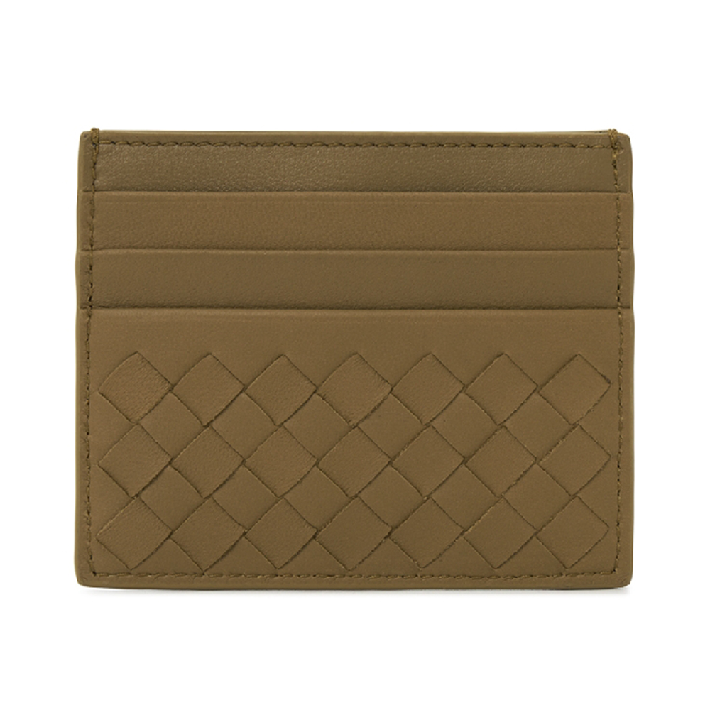 ★BOTTEGA VENETA★ Intrecciato Card Holder Light Grey 162150 Bottega Veneta Intrecciato Card Holder (Gray) 162150 V001N