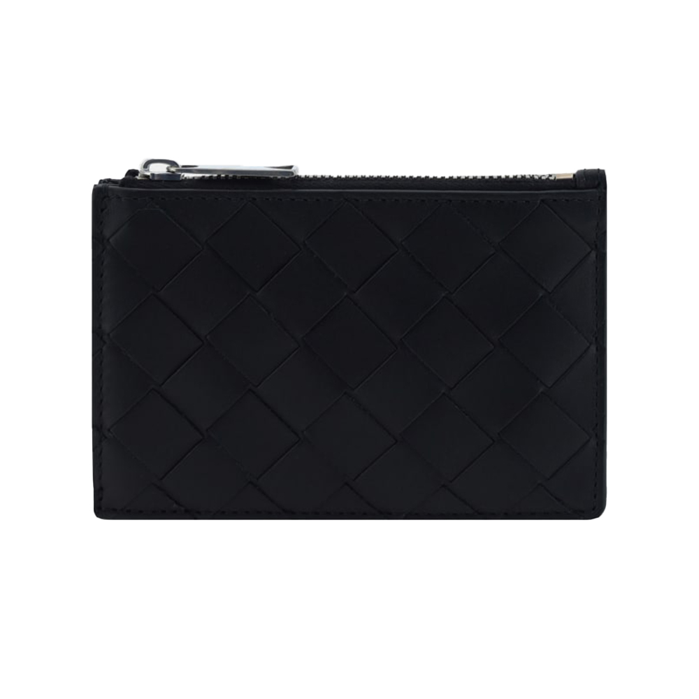 Bottega Veneta Intrecciato Leather Key Case Black – voilà.id