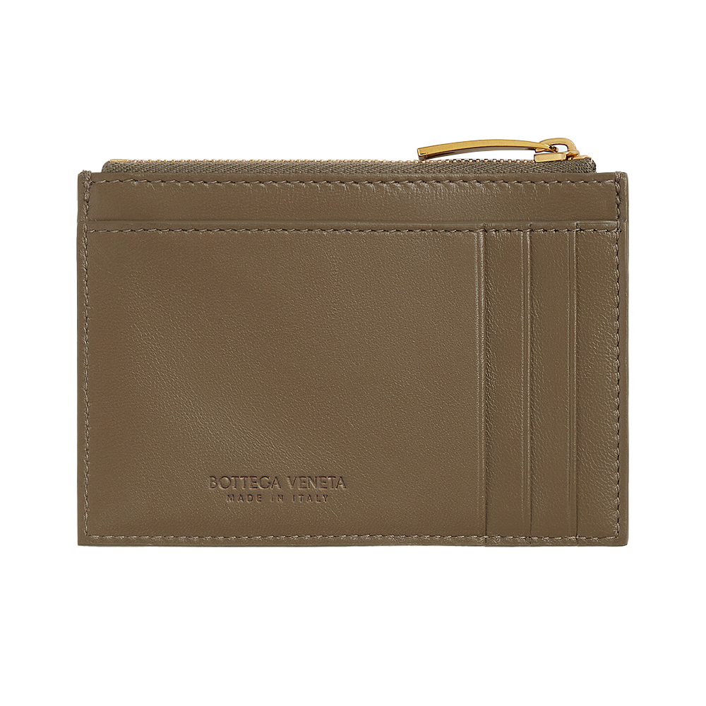 【BOTTEGA VENETA】 Intrecciato Zipper Card Wallet SS24P_BOTTEGA-VENETA_MEDIUM-BI
