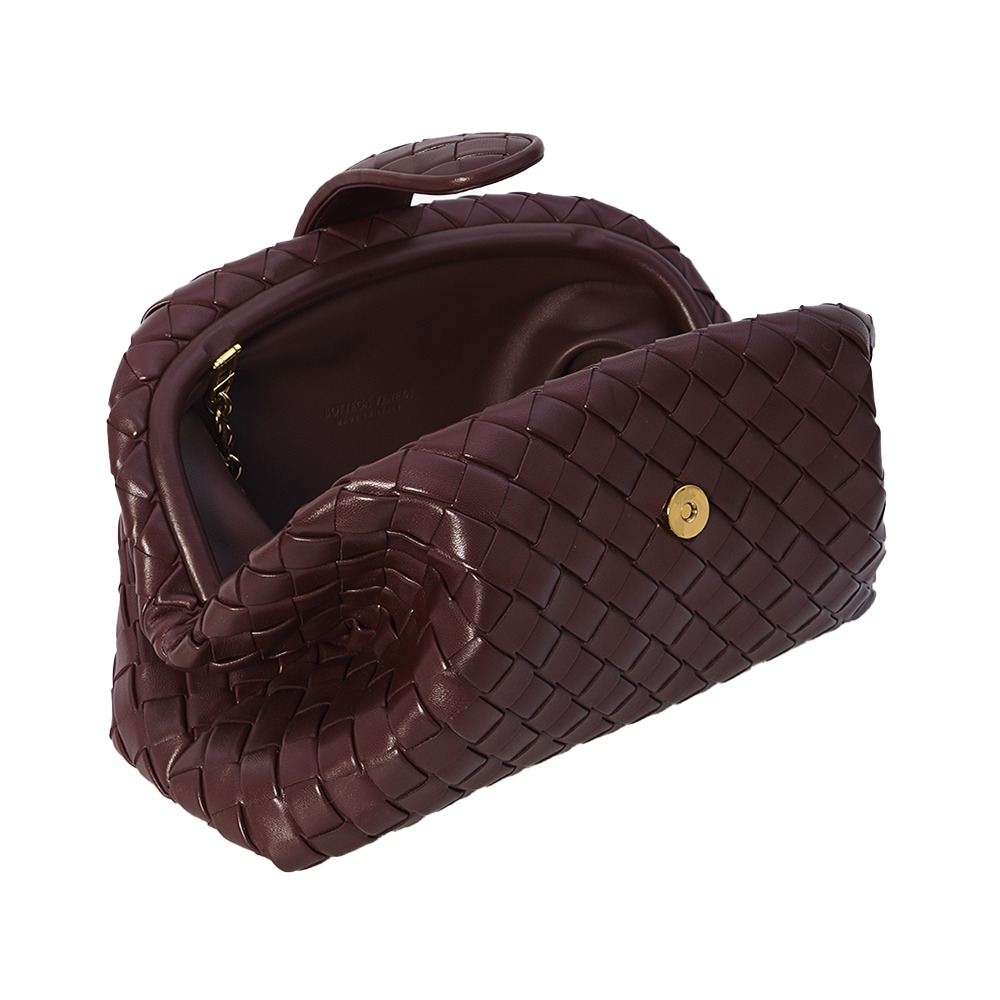 Bottega Veneta Teen Lauren 1980 with Chain Dark Brown – voilà.id