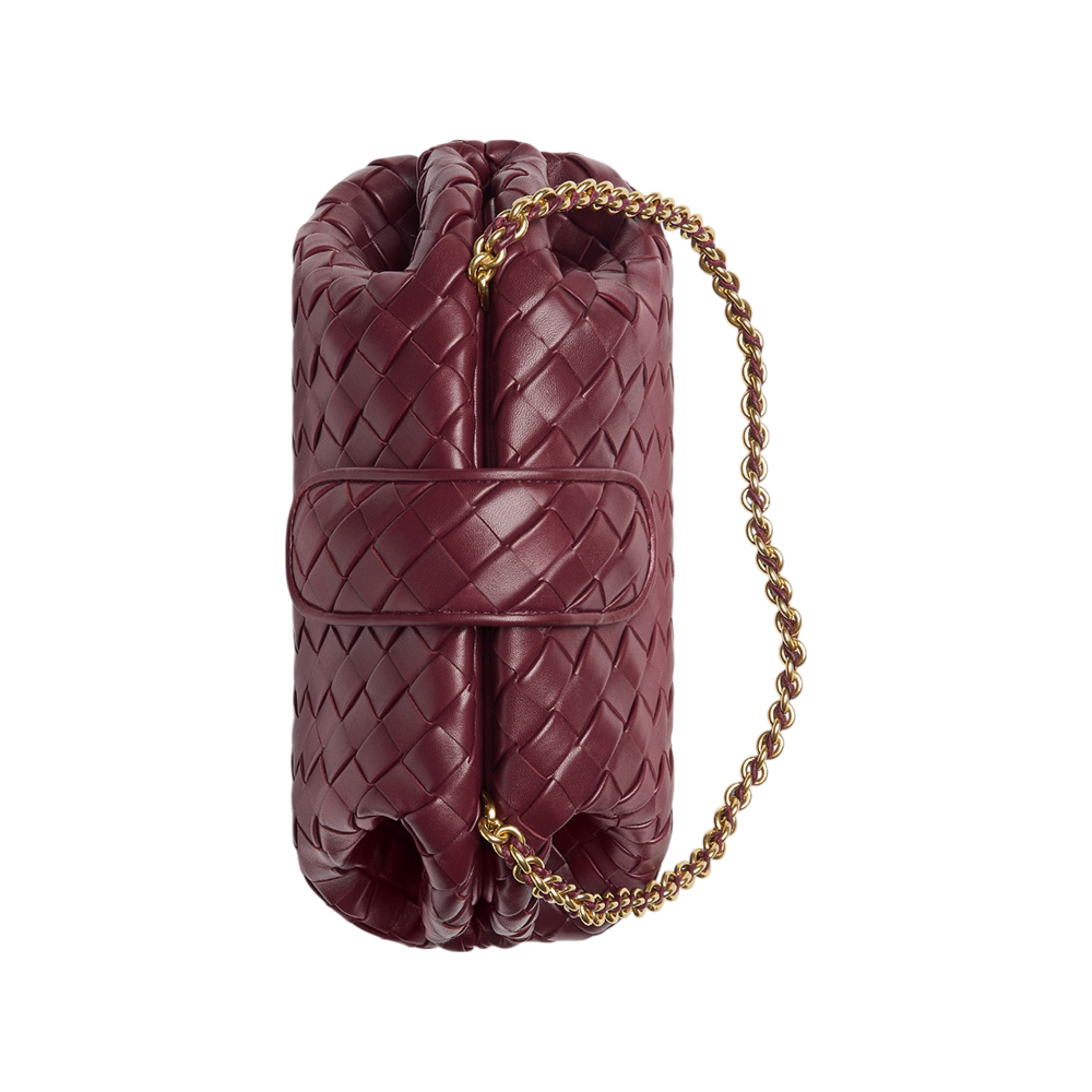 Bottega Veneta Teen Lauren 1980 with Chain Dark Praline