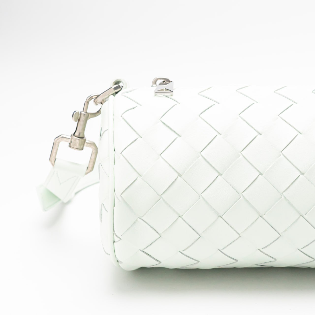 Bottega Veneta Mini Intrecciato Barrel Cylindrical Leather
