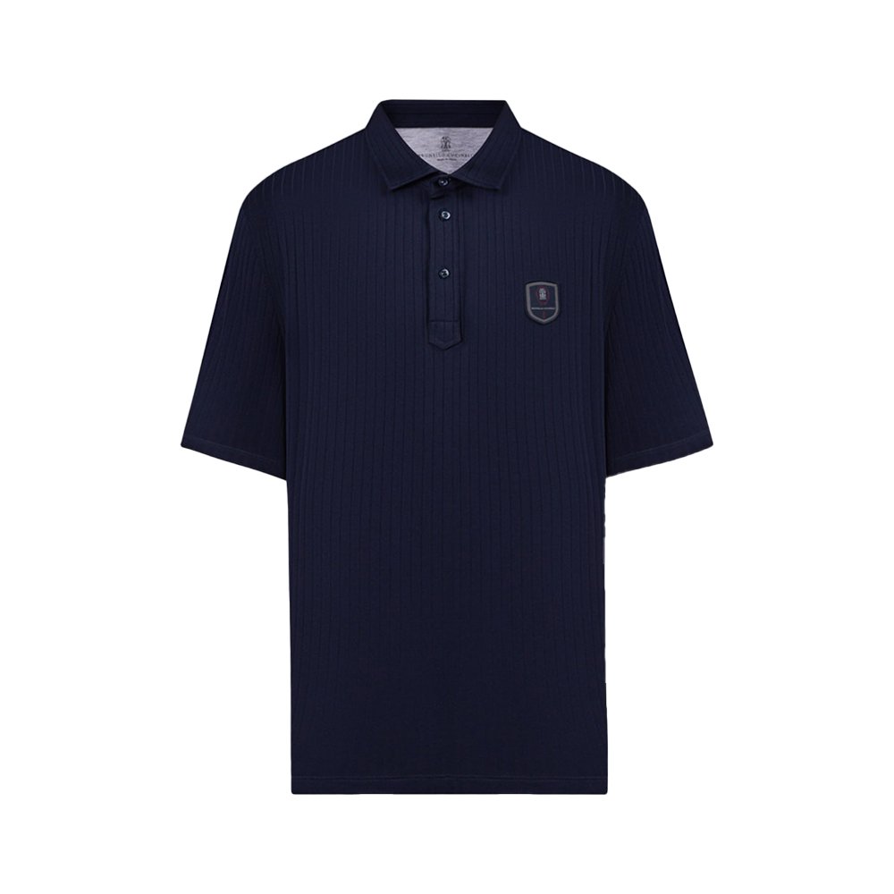 Tシャツ・カットソー BRUNELLO CUCINELLI Logo embroidery polo shirt Brunello Cucinelli logo-embroidered Polo Shirt | Grey