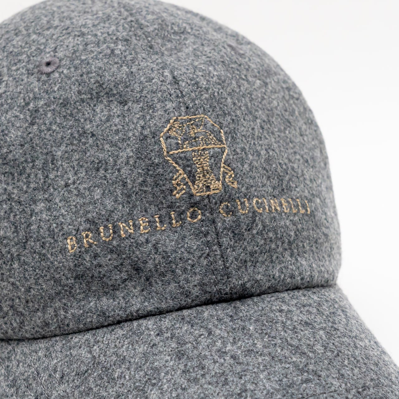 Brunello Cucinelli Virgin Wool Flannel Baseball Cap with