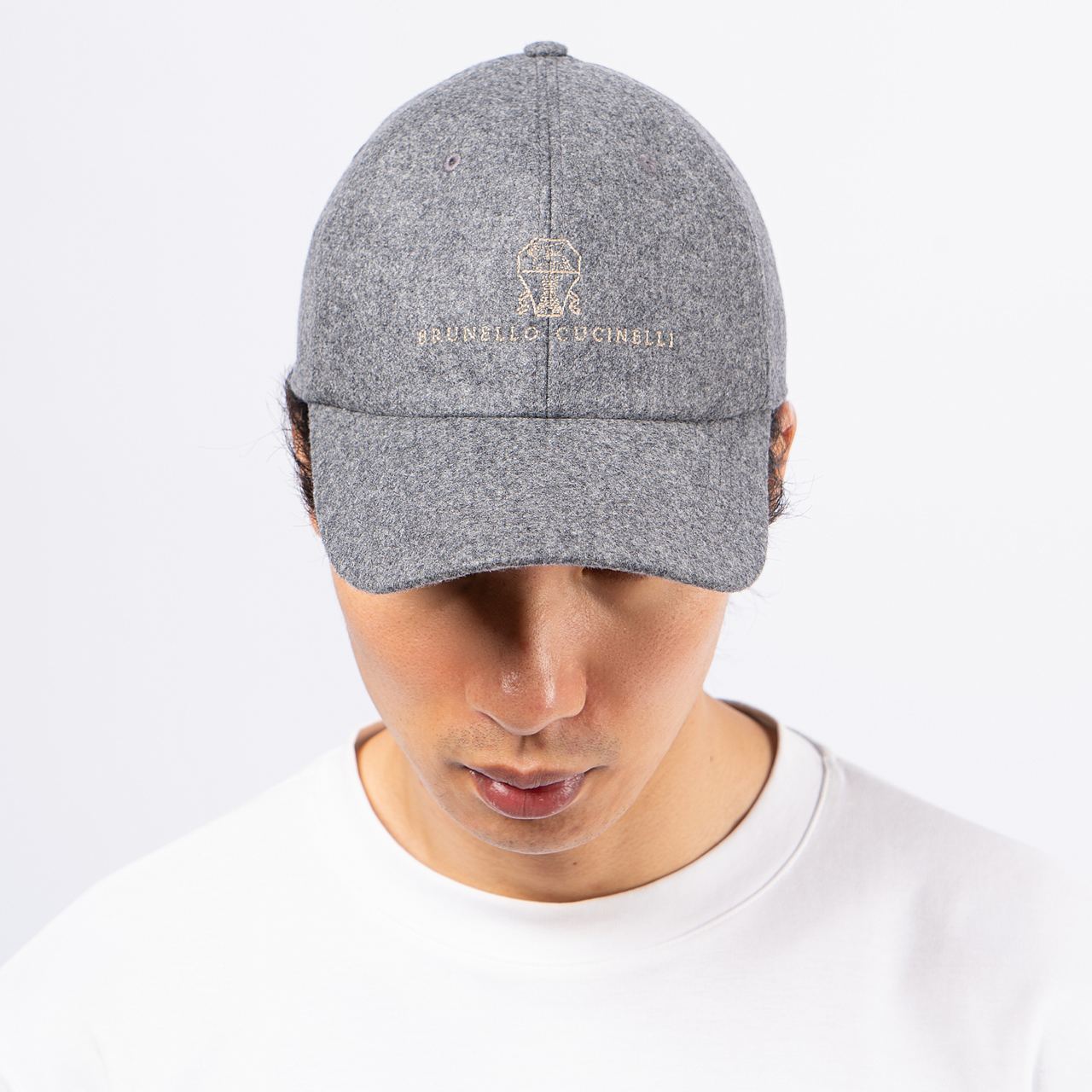 BRUNELLO CUCINELLI Wool hat ウール Brunello Cucinelli Wool Cashmere Twill Flat Cap Slouch Hat