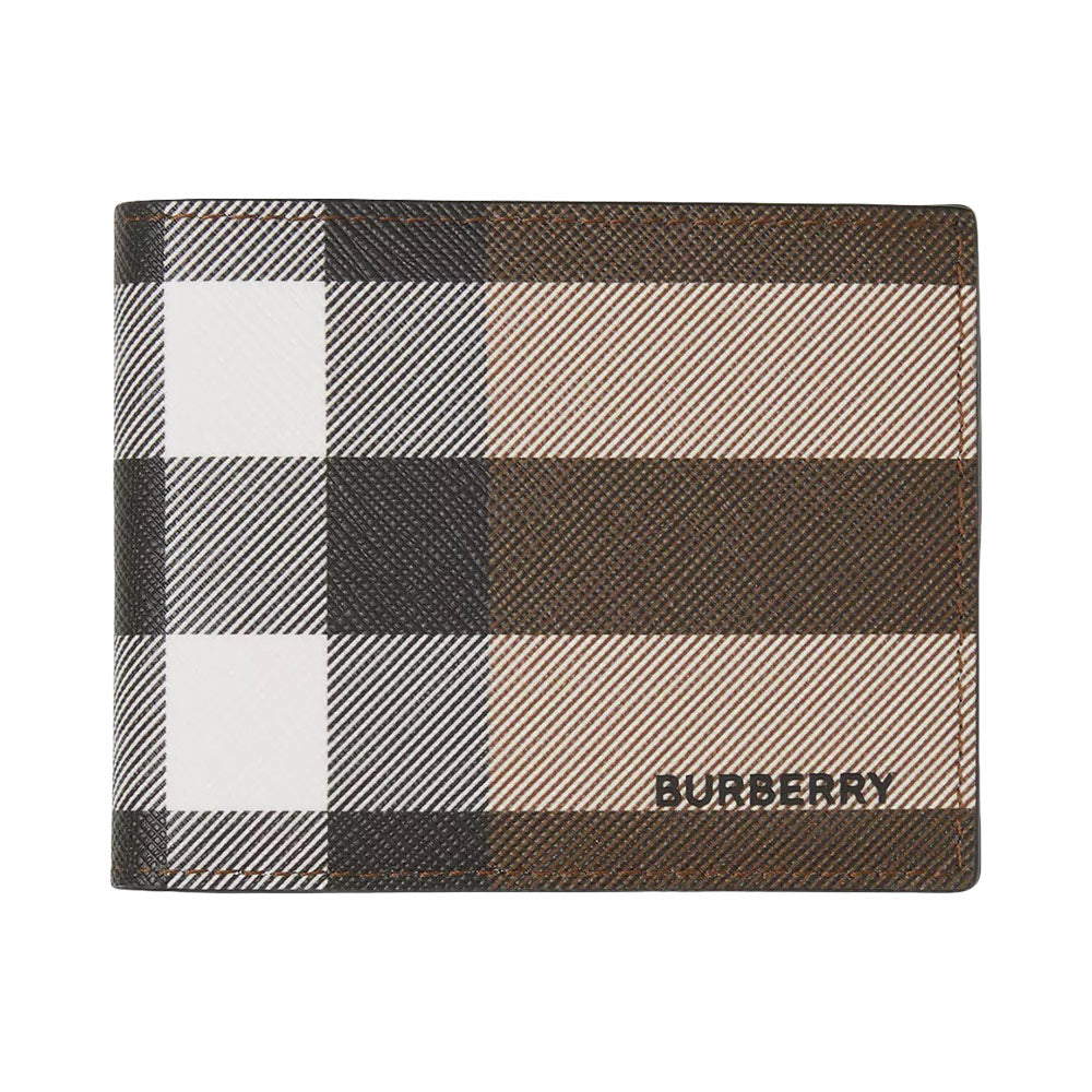 長財布 Burberry Waxed Check Fabric Bifold Wallet Burberry Waxed Check Fabric Bifold Wallet (Burberry/長財布