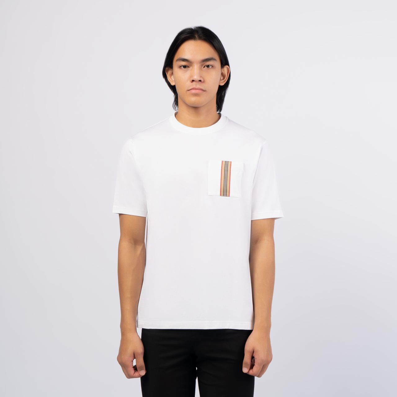 Tシャツ・カットソー Burberry FW25 White cotton t-shirt (8042716 A1464) Burberry - Cotton crew-neck T-shirt White - The Corner