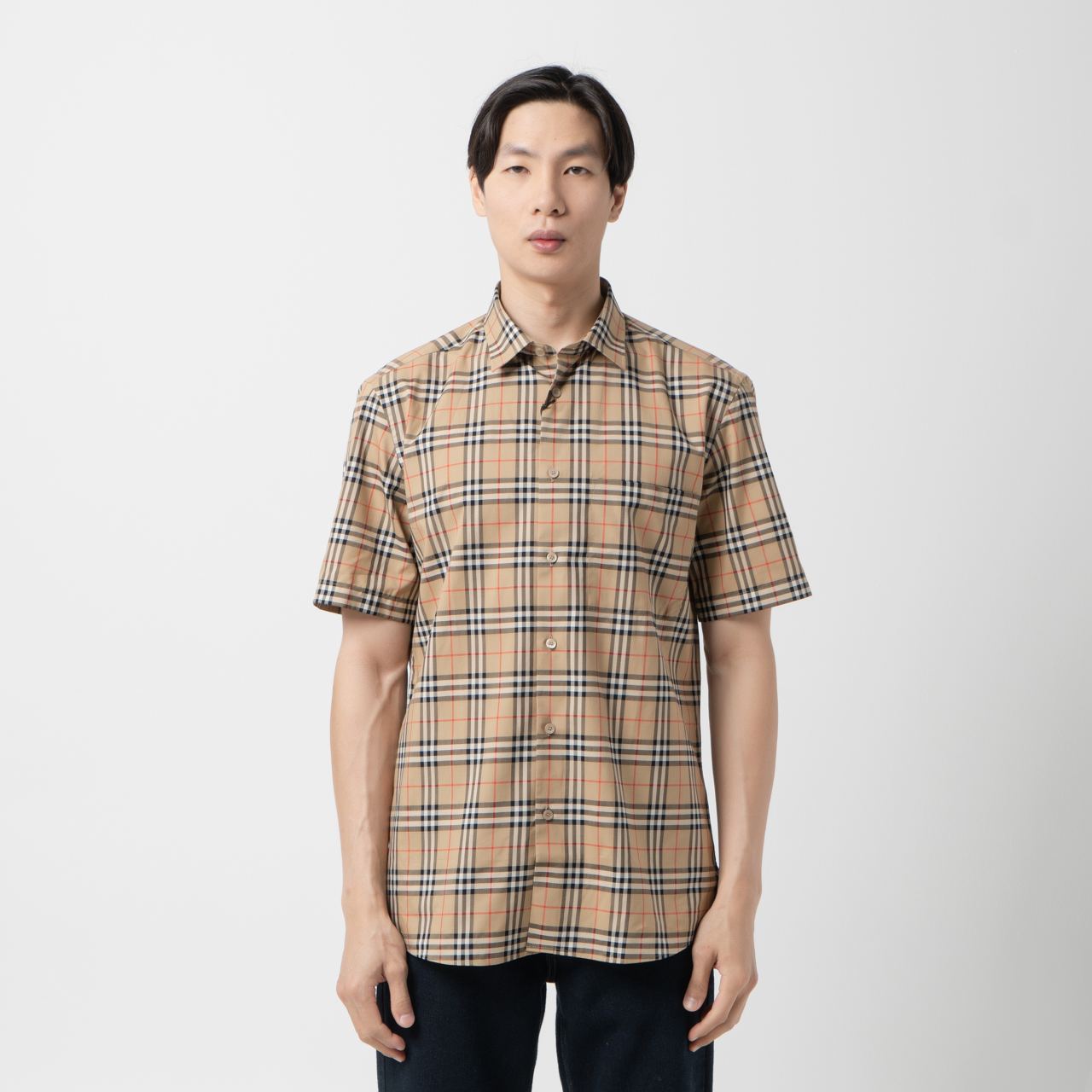 Tシャツ・カットソー Burberry SS25 Embroidered poplin shirt (8108716 C2539) Burberry SS25 Embroidered poplin shirt (8108716 C2539