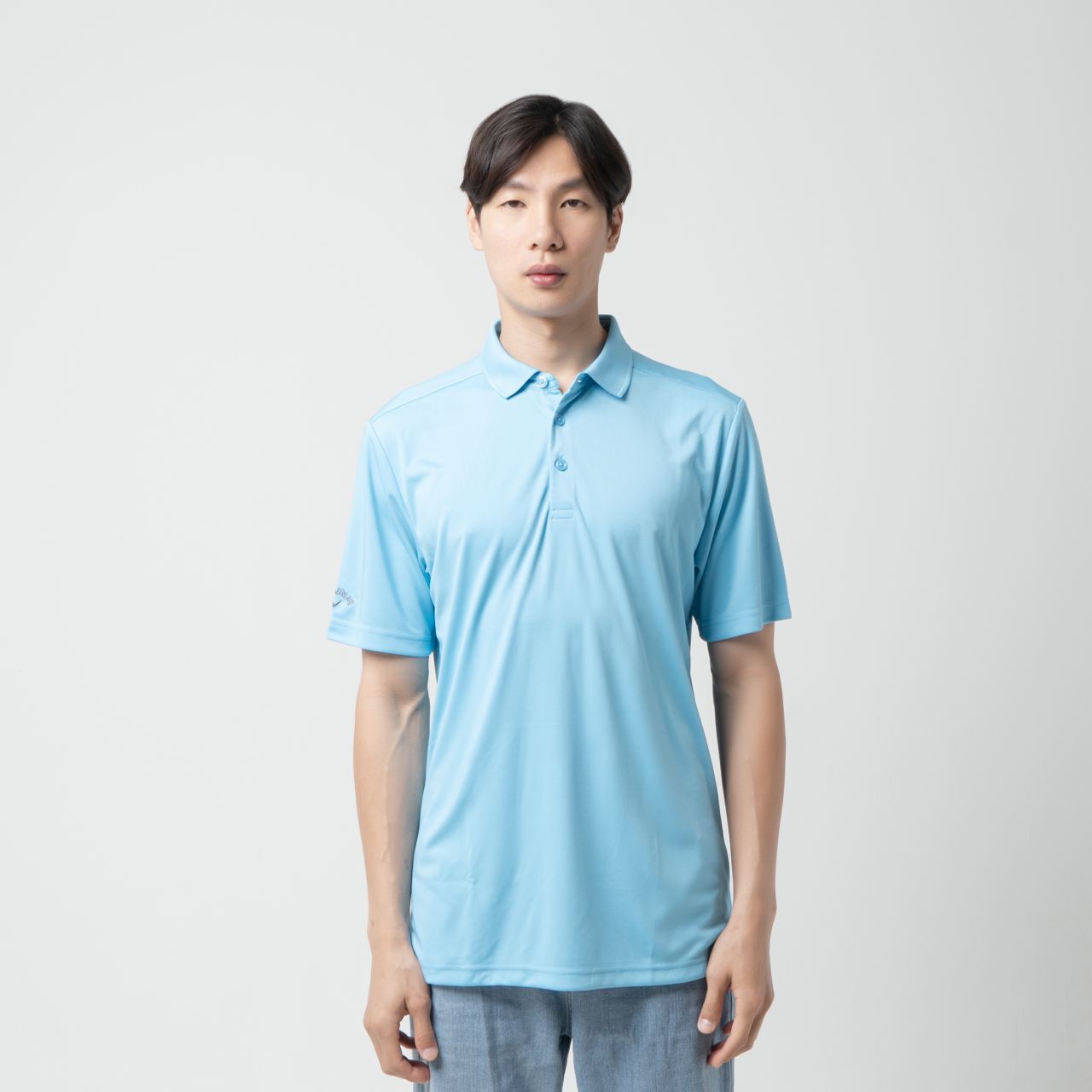 Callaway Tournament Embroidered Polo Shirt Blue Grotto