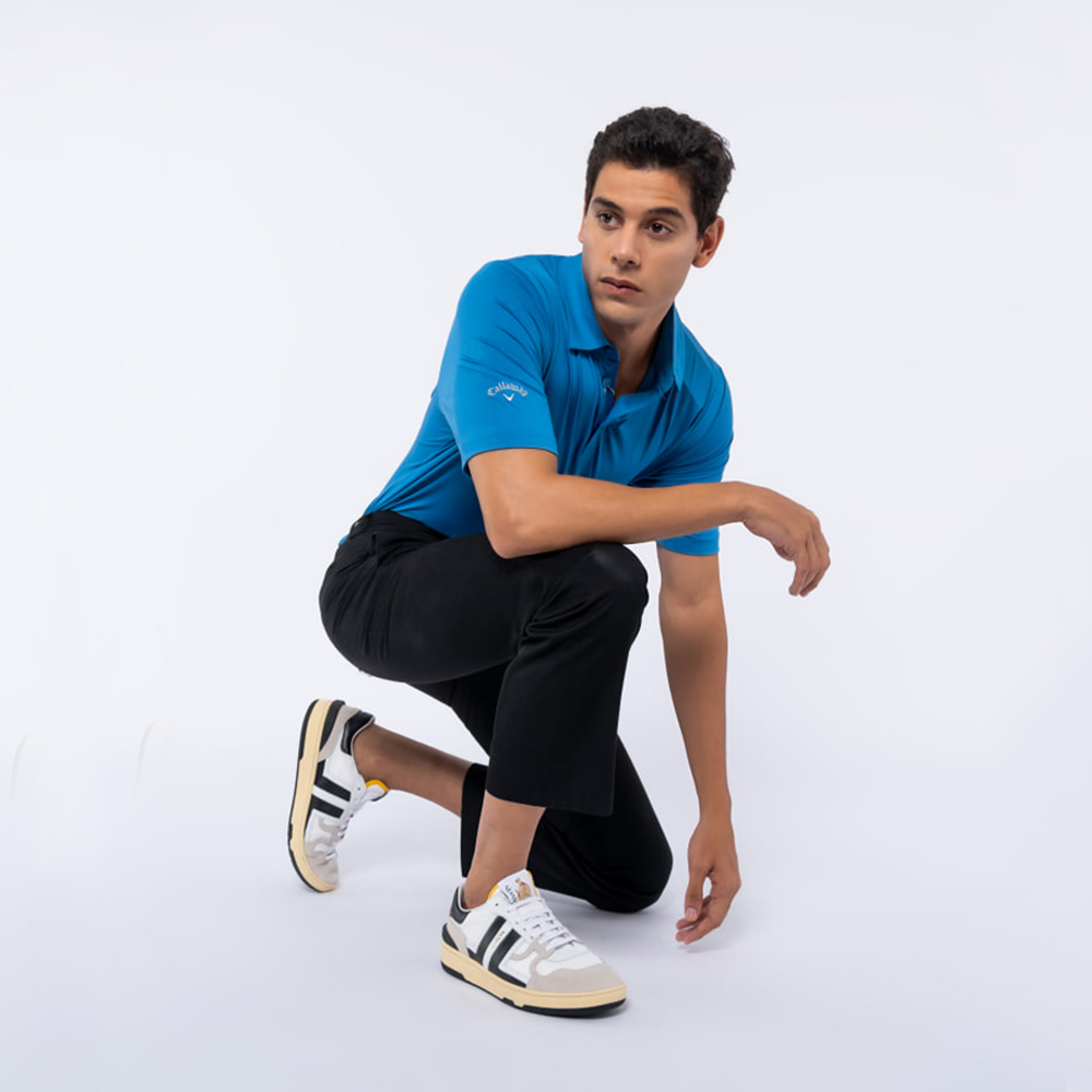 Callaway Tournament Embroidered Polo Shirt Vallarta Blue