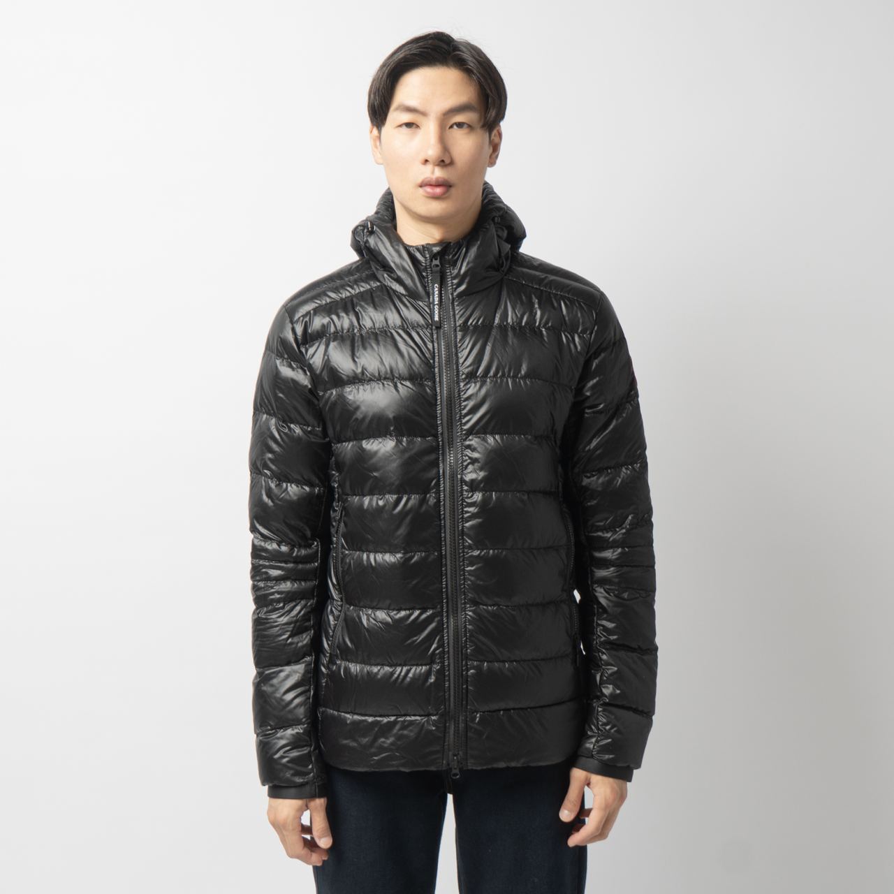 ジャケット・アウター gadid anoniem SIMON BLACK Asymmetrical zip down jacket 