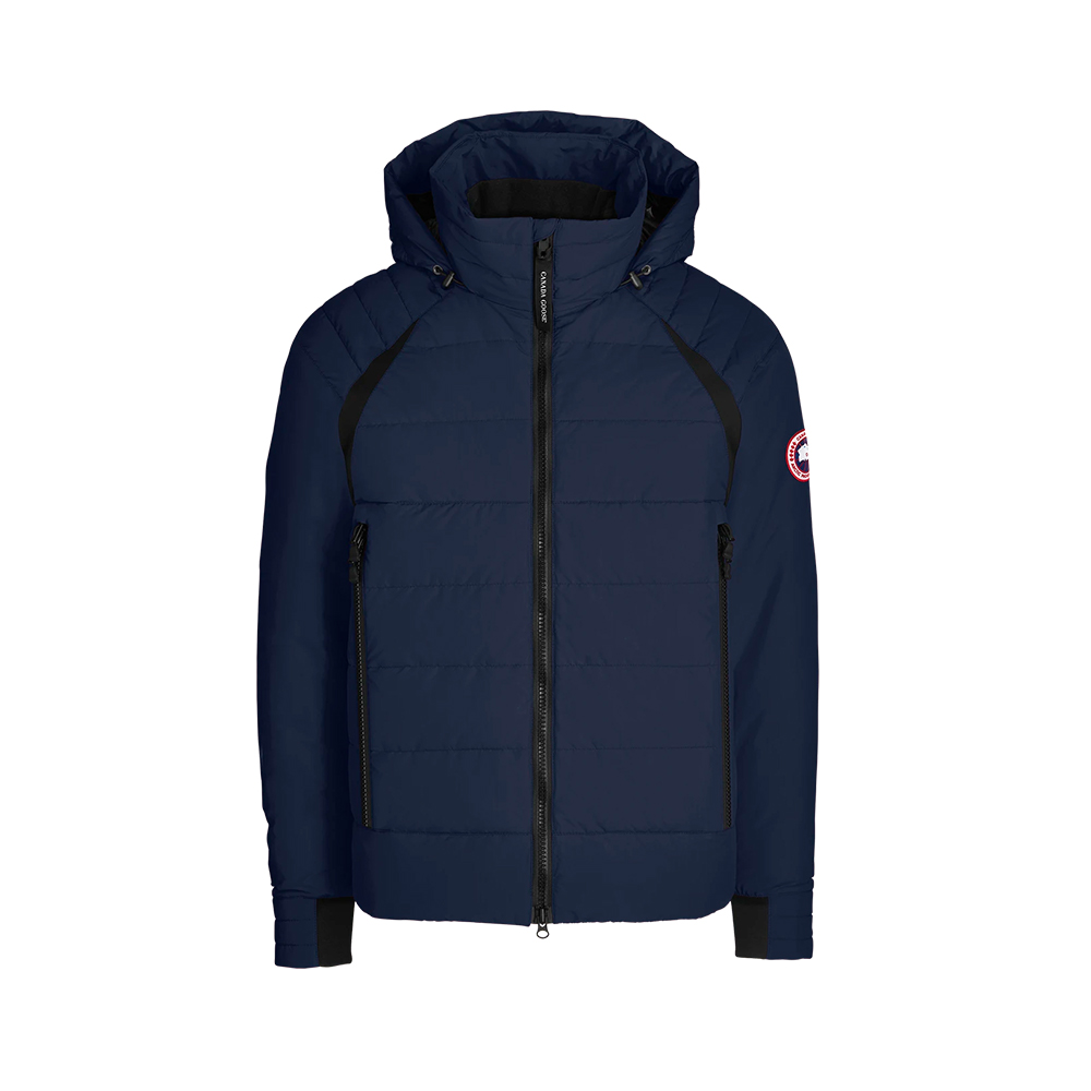 C. Goose Down jacket Glossy Navy Blue Polyester 0039