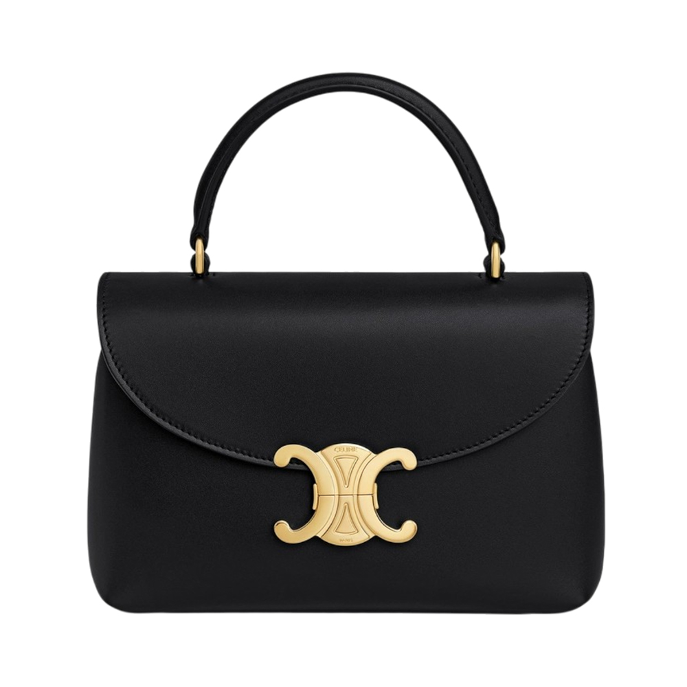 Celine Teen Nino Shiny Calfskin Bag Black Voilà Id