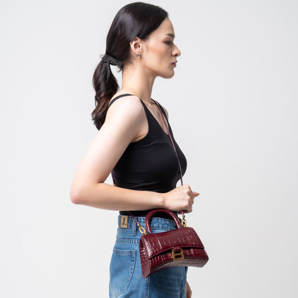 【BALENCIAGA】ブラック XS Hourglass バッグ Women's Hourglass Handbag Small in Black | Balenciaga US