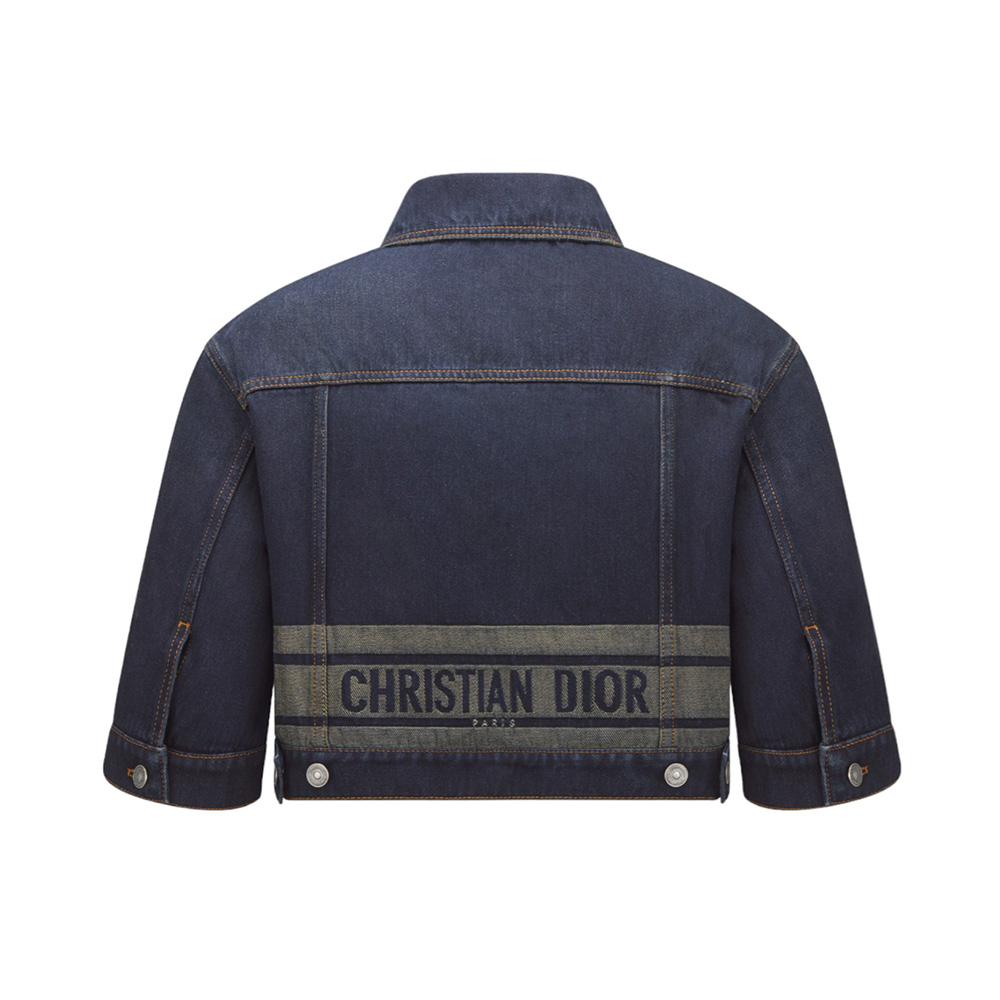 【カジュアルスタイルに♪】Dior Denim Couture ジャケット Denim Couture Jacket Deep Blue Cotton Denim | DIOR