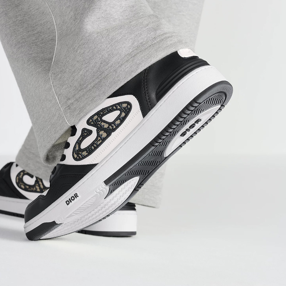 Christian Dior B57 Oblique Jacquard Low Top Sneakers Black White