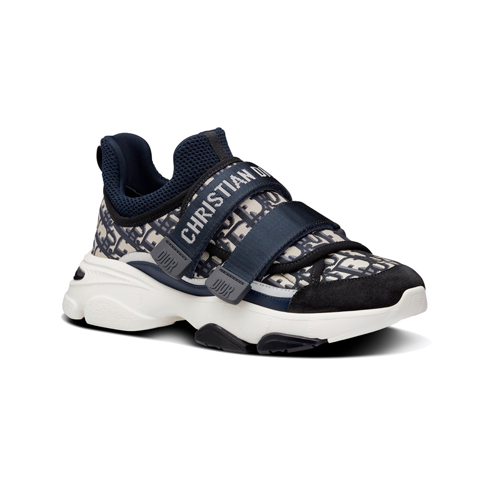 Christian Dior D-Wander Sneakers Oblique Technical Fabric Deep