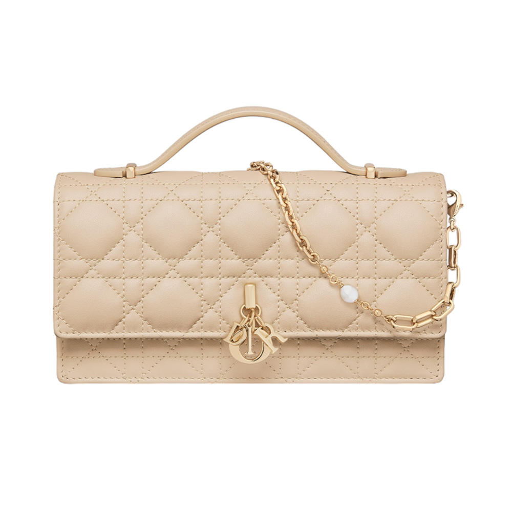 【高級感溢れる上品な艶！】DIOR My Dior ミニバッグ My Dior Mini Bag Black Cannage Lambskin | DIOR