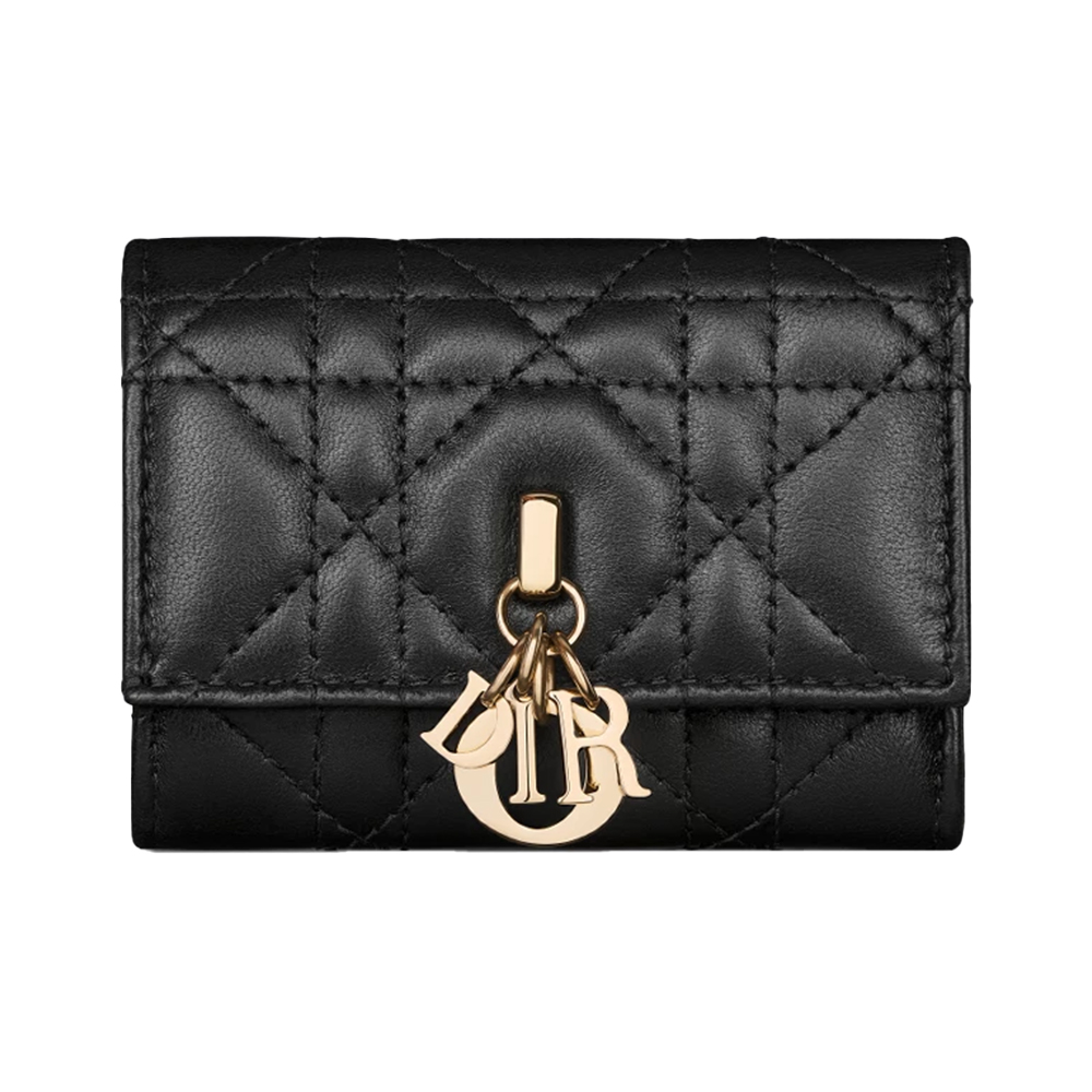国内即発【DIOR】My Dior Veronia ウォレット My Dior Veronia Wallet Desert Taupe Cannage Lambskin | DIOR