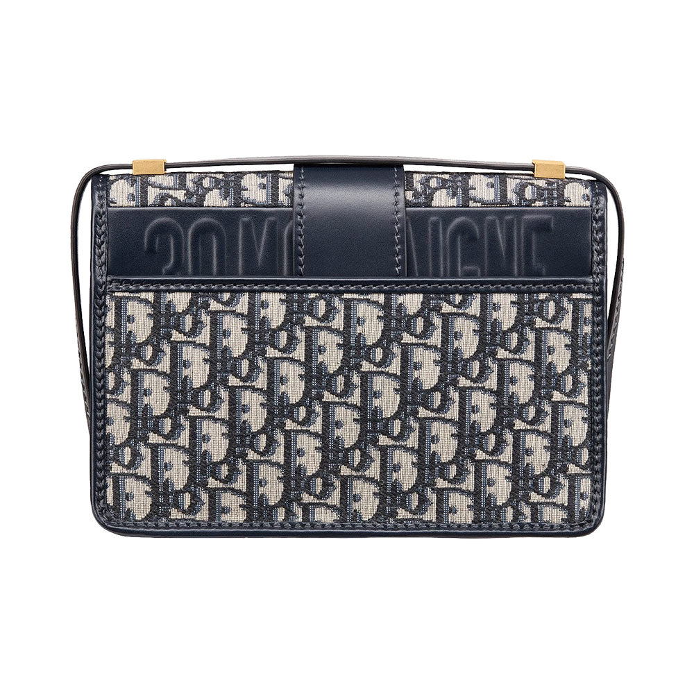 Christian Dior 30 Montaigne Bag Oblique Jacquard Blue –